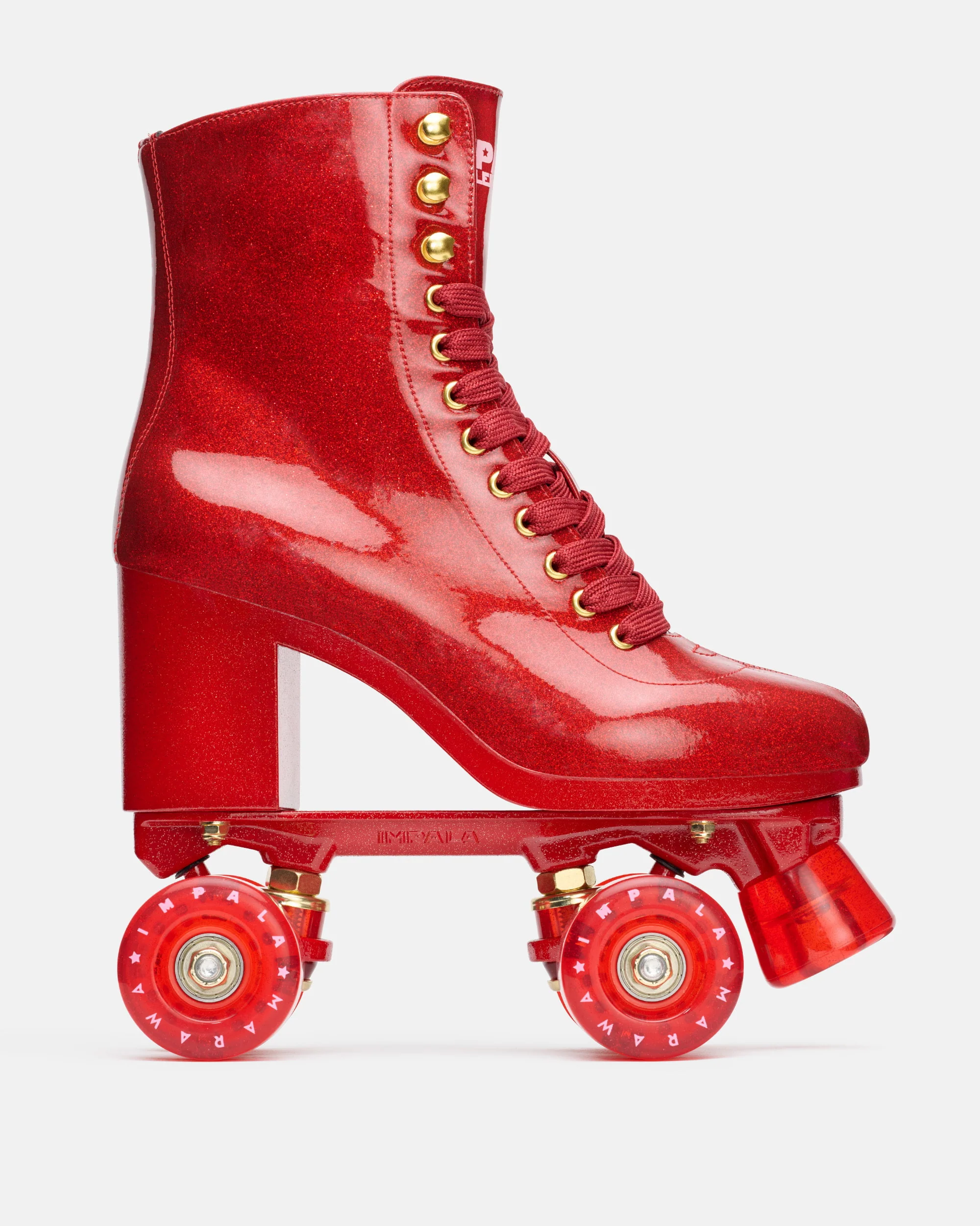 Impala Marawa High Heel Skate - Marawa Red Glitter - Image 2