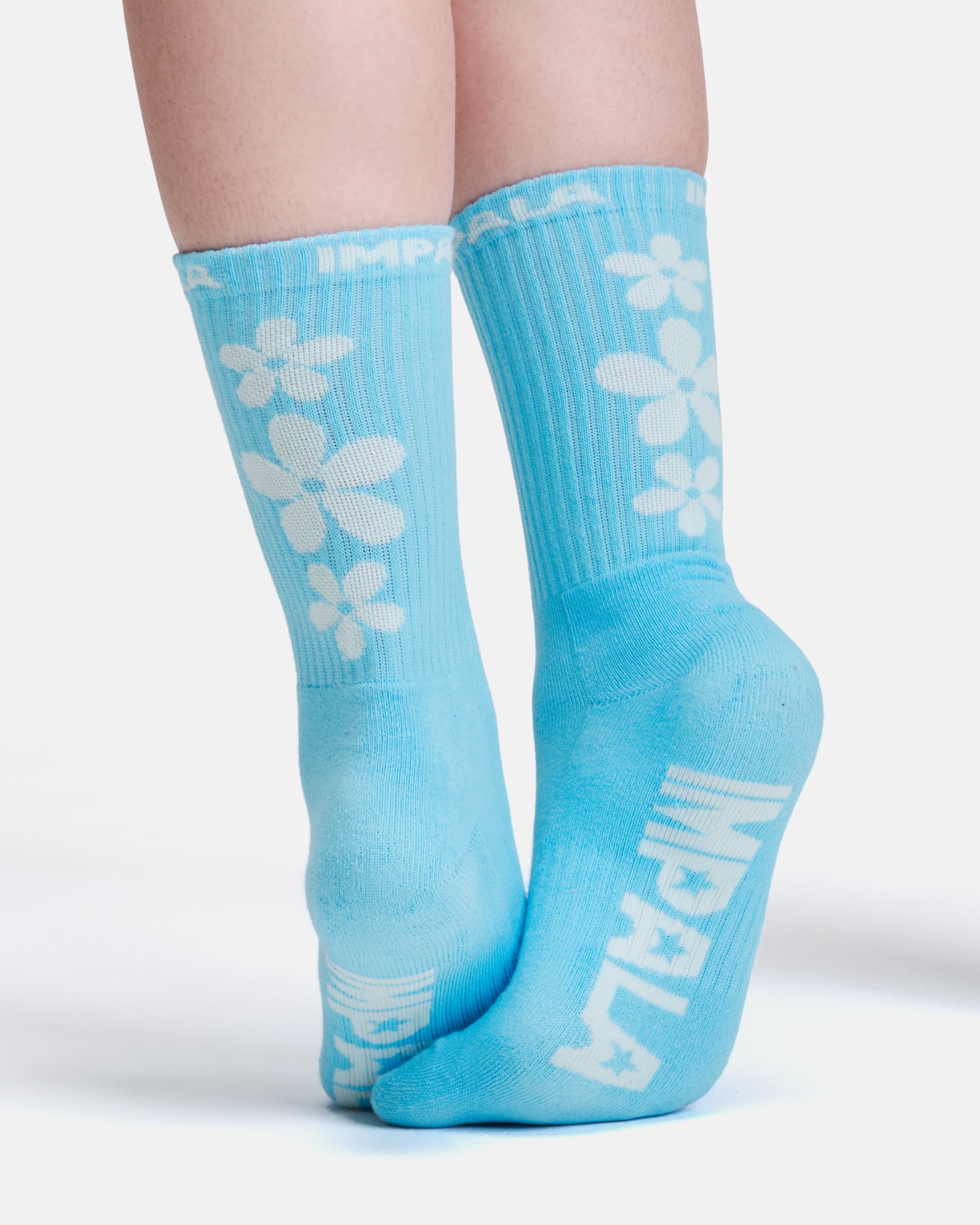 Impala Skate Sock 3pk - Ditsy Blue - Image 3