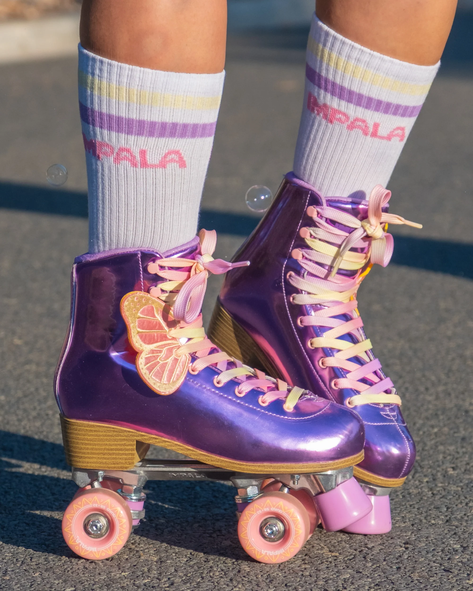 Impala Stripe Sock 3pk - PETAL - Image 2